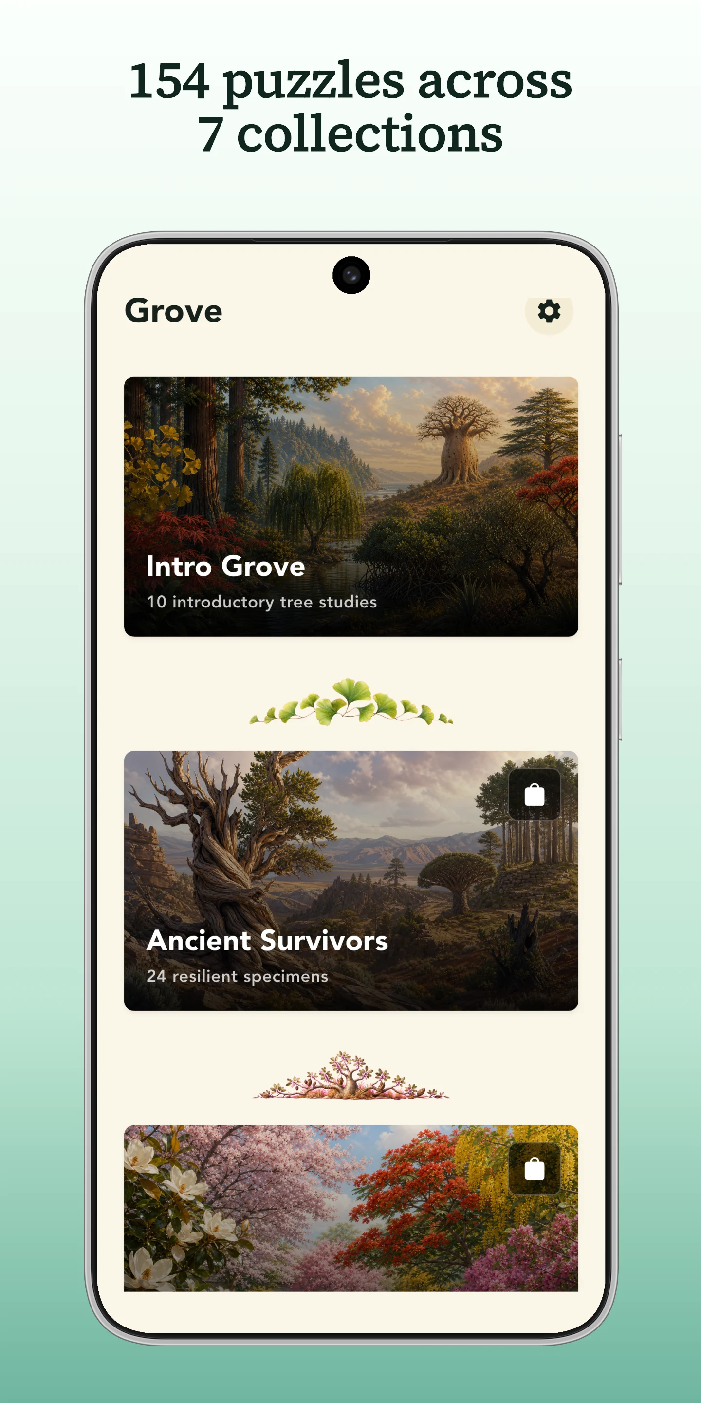 Grove: Botanical Art Puzzles screenshot